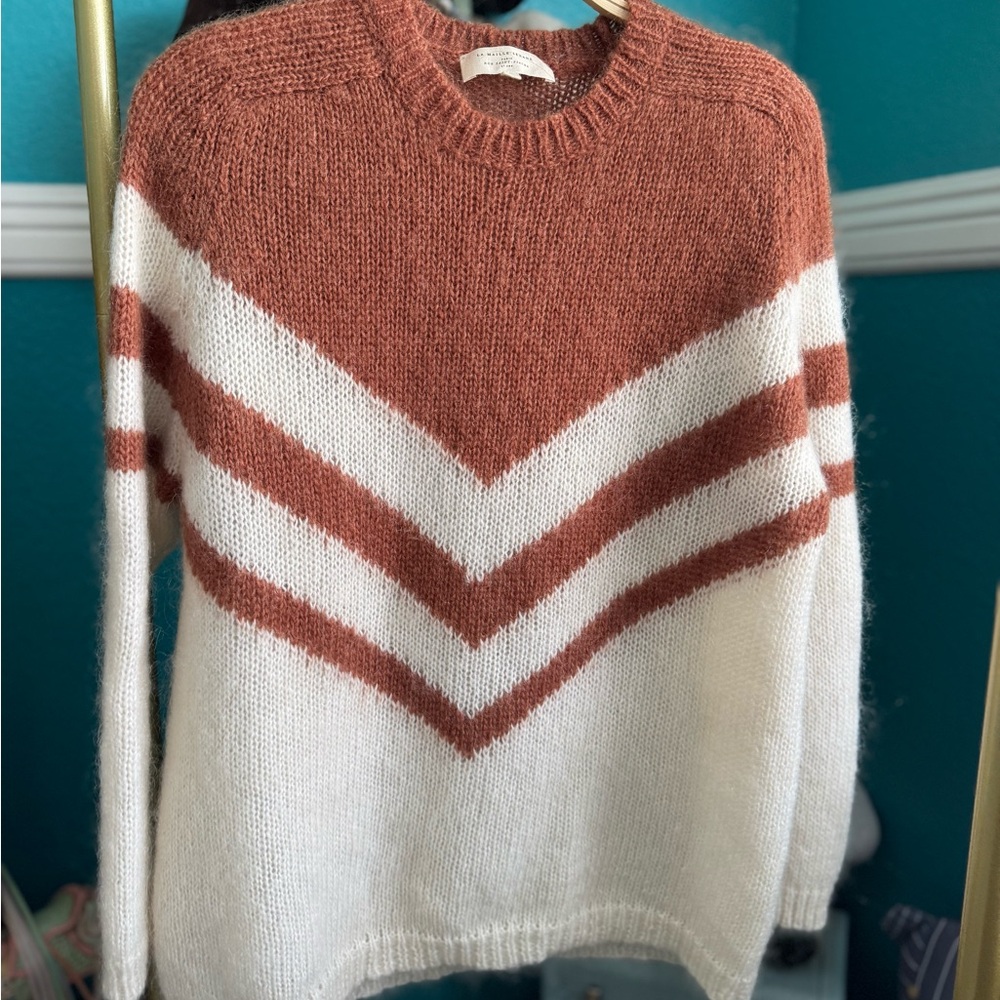 Sezane Chevron Sweater